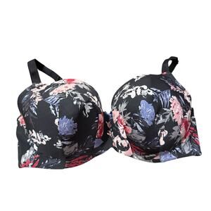 Cacique by Lane Bryant Floral Lightly Lined Balconette Bra Size 40F